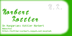 norbert kottler business card